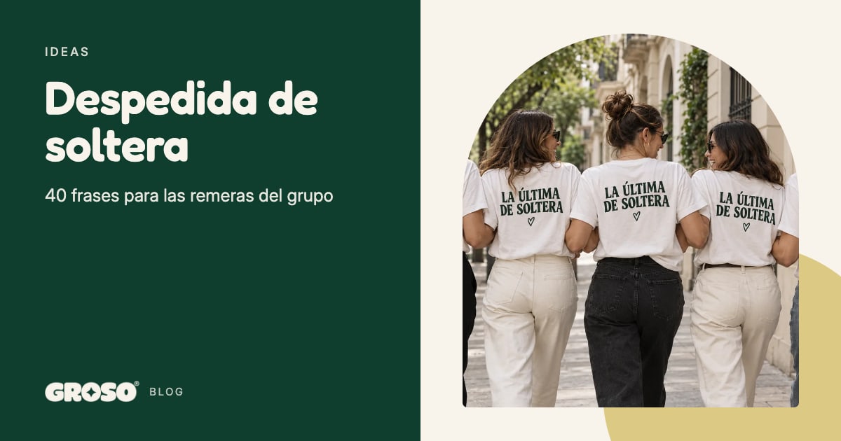Amigas caminan de espaldas por una vereda con remeras blancas iguales que dicen La última de soltera